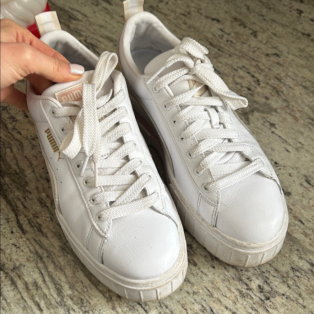 Womens platform puma sneakers 8 - Picture 4 of 11